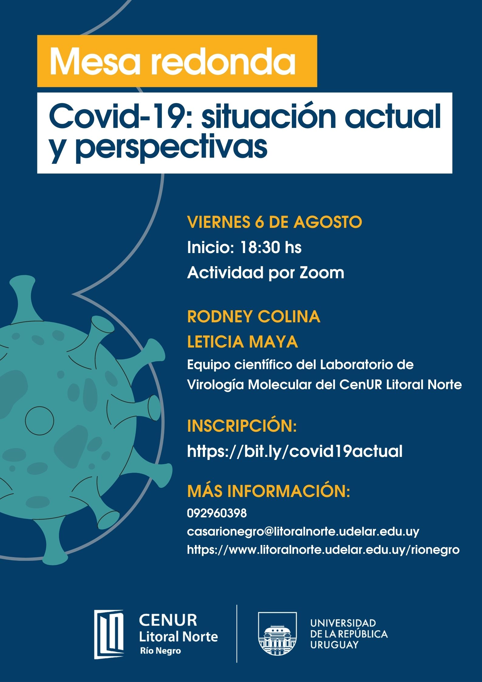Mesa redonda covid19 afiche